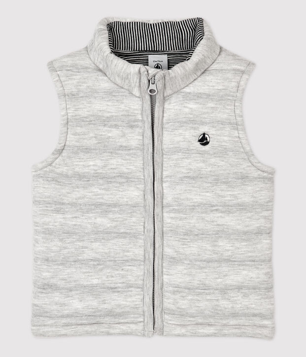 Babies' Tube Knit Gilet grey